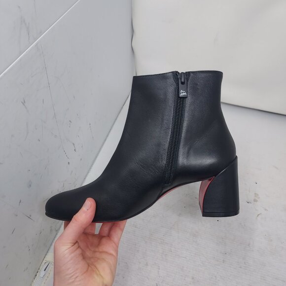 Christian Louboutin Black Turela Leather Ankle Boot - Picture 7 of 11